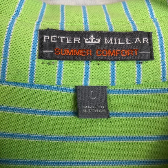 Peter Millar | Summer Comfort Striped Polo -L - Picture 6 of 6